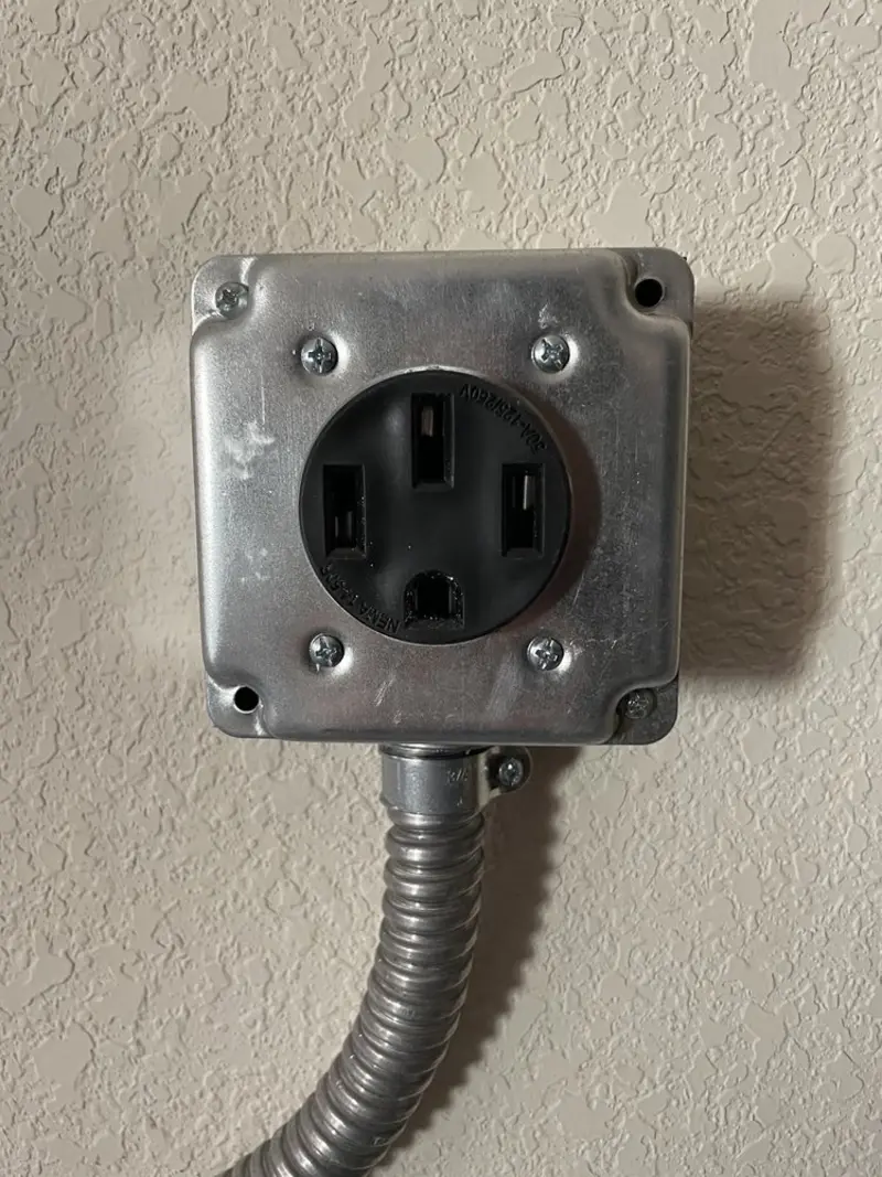 NEMA 14-50 outlet installed for Smart Home Electrical in Hobbs